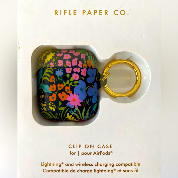 Rifle Paper Co. Accessories Rifle Paper Co Airpods Pro Rp Meadow Pattern Clip On Case Poshmark